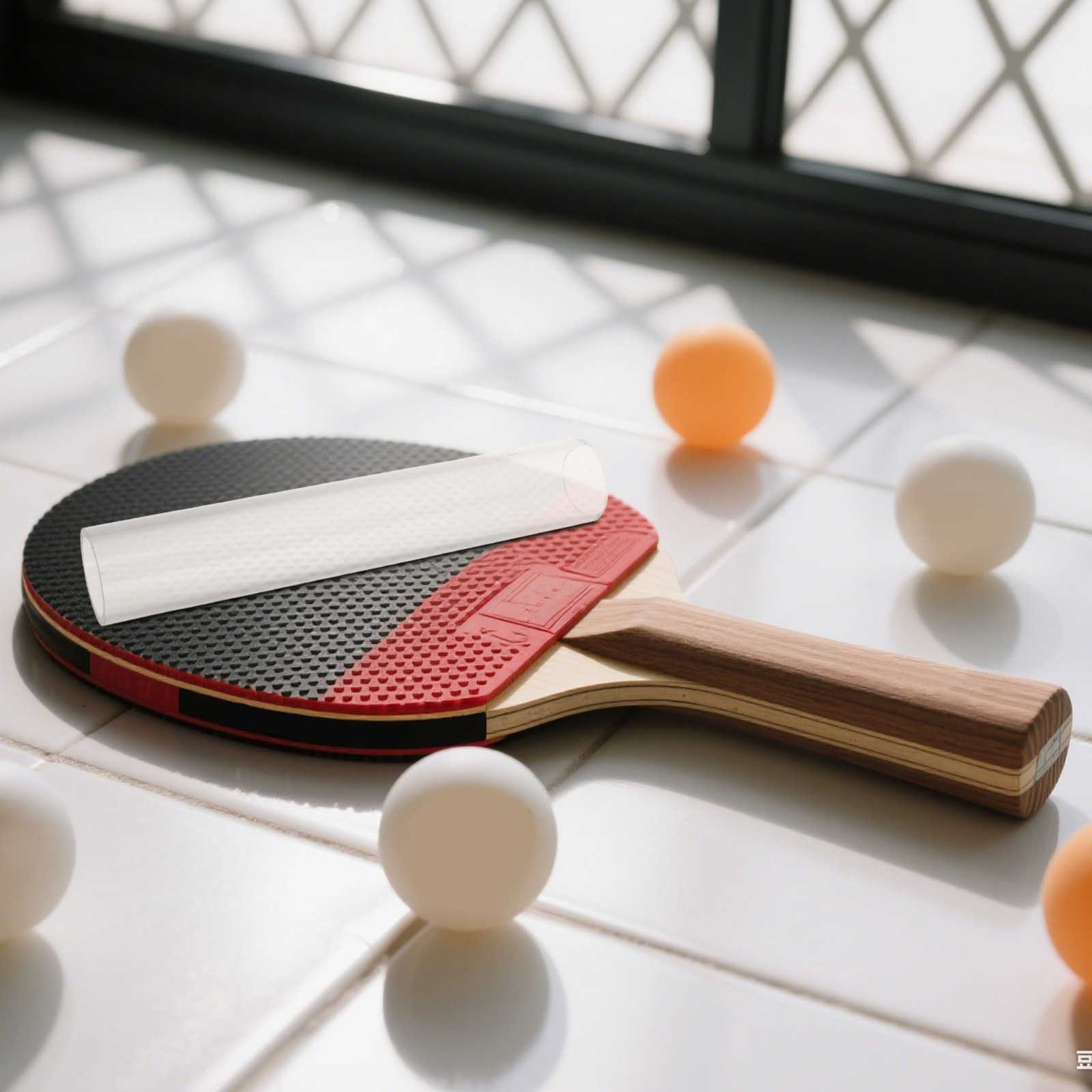 Table Tennis Tournament - 3Pcs Table Tennis Racket Rolling Stick