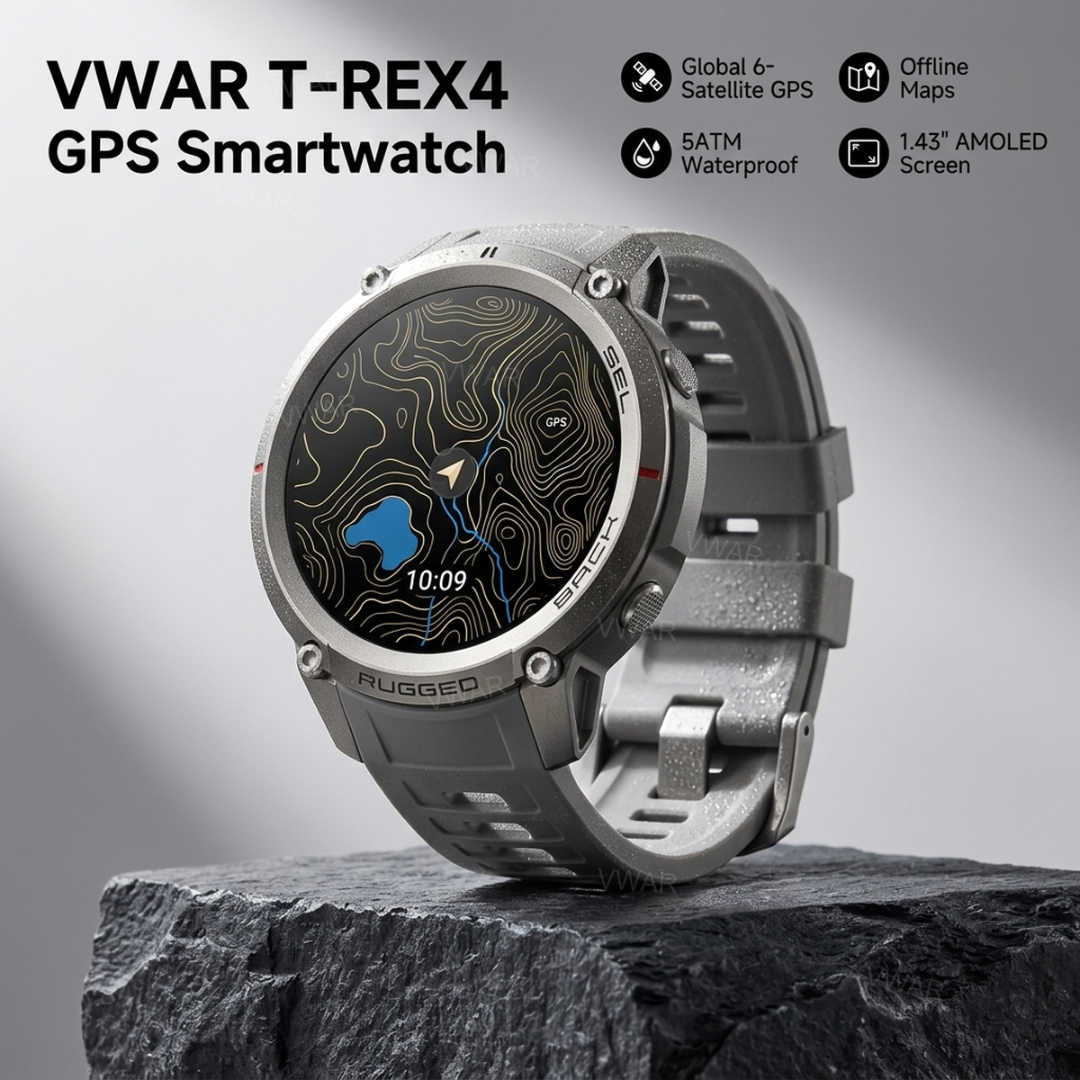 Table Tennis World - T-REX 4 Offline Map Smart Watch