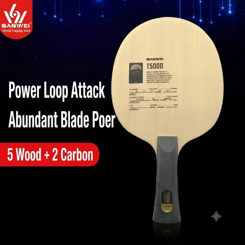 SANWEI T5000 Table Tennis Blad - Table Tennis Bat Butterfly review and price