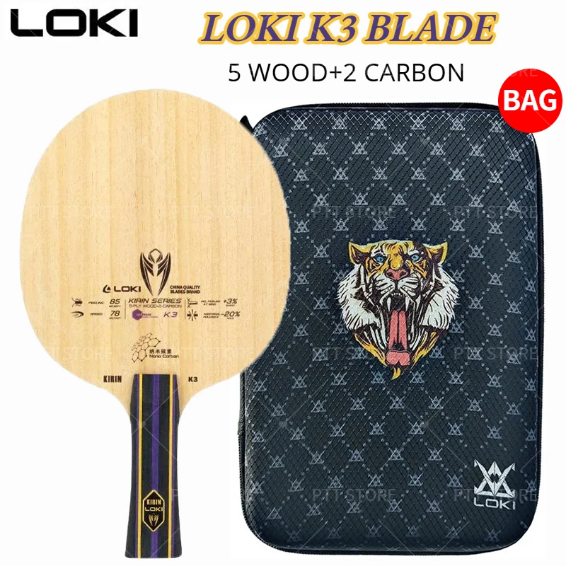 Original LOKI Kirin K3 Table T - Table Tennis Bat Butterfly review and price
