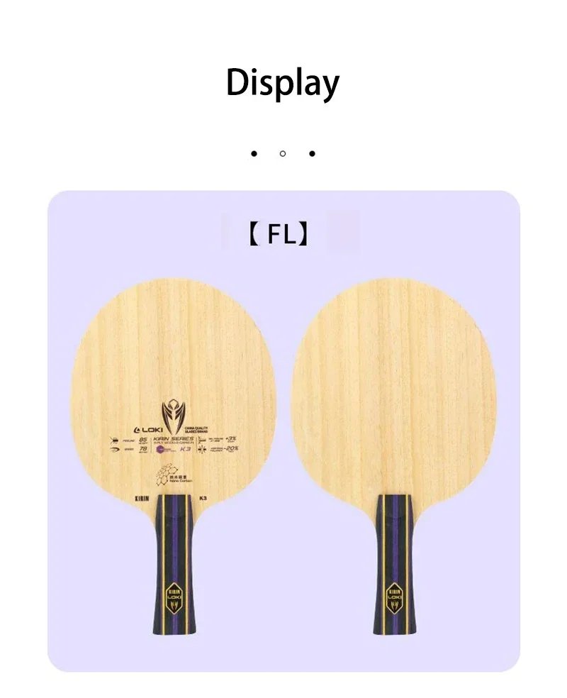 Original LOKI Kirin K3 Table T - Table Tennis Bat Butterfly review and price